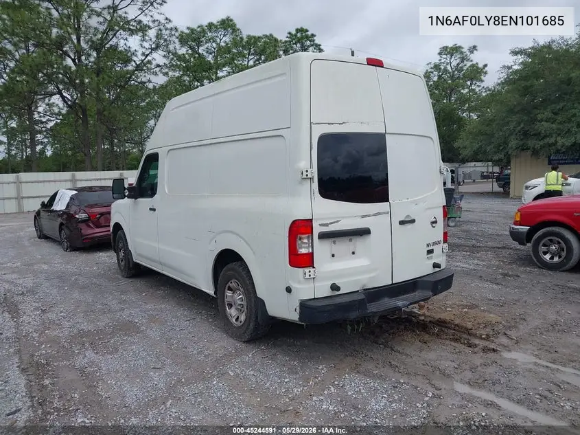 2014 Nissan Nv Cargo Nv2500 Hd S V8/Sv V8 VIN: 1N6AF0LY8EN101685 Lot: 45244591