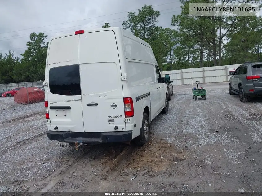2014 Nissan Nv Cargo Nv2500 Hd S V8/Sv V8 VIN: 1N6AF0LY8EN101685 Lot: 45244591
