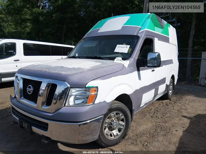 1N6AF0LY2EN104565 2014 Nissan Nv Cargo Nv2500 Hd Sv V8