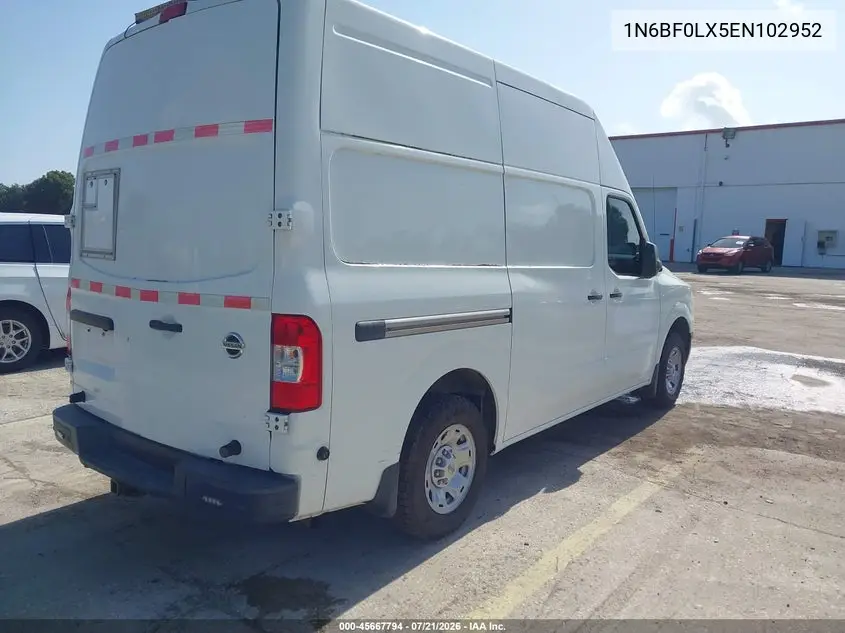 2014 Nissan Nv Cargo Nv2500 Hd Sv V6 VIN: 1N6BF0LX5EN102952 Lot: 45667794