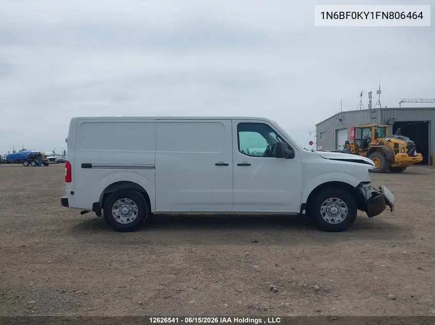 2015 Nissan Nv 1500/2500 VIN: 1N6BF0KY1FN806464 Lot: 12626541