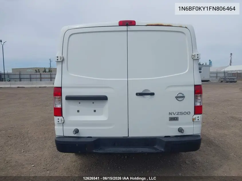 2015 Nissan Nv 1500/2500 VIN: 1N6BF0KY1FN806464 Lot: 12626541