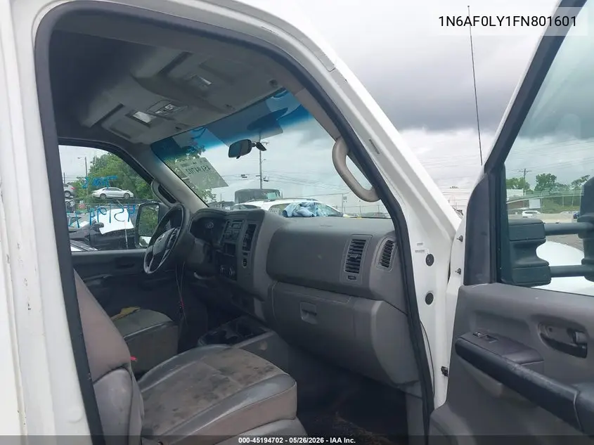 2015 Nissan Nv Cargo Nv2500 Hd S V8 VIN: 1N6AF0LY1FN801601 Lot: 45194702