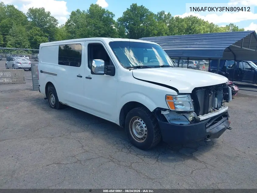 2015 Nissan Nv Cargo Nv2500 Hd S V8 VIN: 1N6AF0KY3FN809412 Lot: 45410861