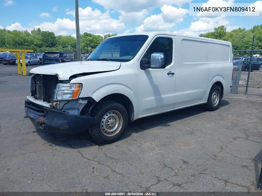 2015 Nissan Nv Cargo Nv2500 Hd S V8 VIN: 1N6AF0KY3FN809412 Lot: 45410861