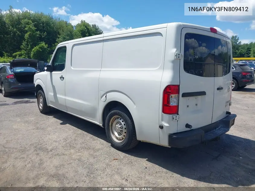 2015 Nissan Nv Cargo Nv2500 Hd S V8 VIN: 1N6AF0KY3FN809412 Lot: 45410861