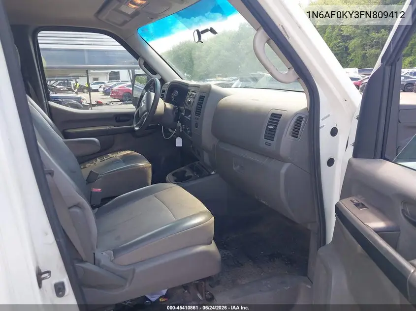 2015 Nissan Nv Cargo Nv2500 Hd S V8 VIN: 1N6AF0KY3FN809412 Lot: 45410861