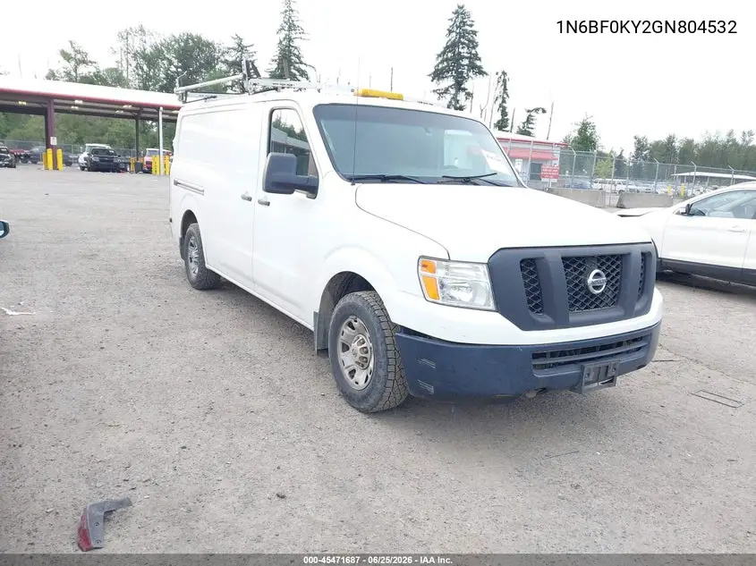 2016 Nissan Nv Cargo Nv2500 Hd Sv V6 VIN: 1N6BF0KY2GN804532 Lot: 45471687