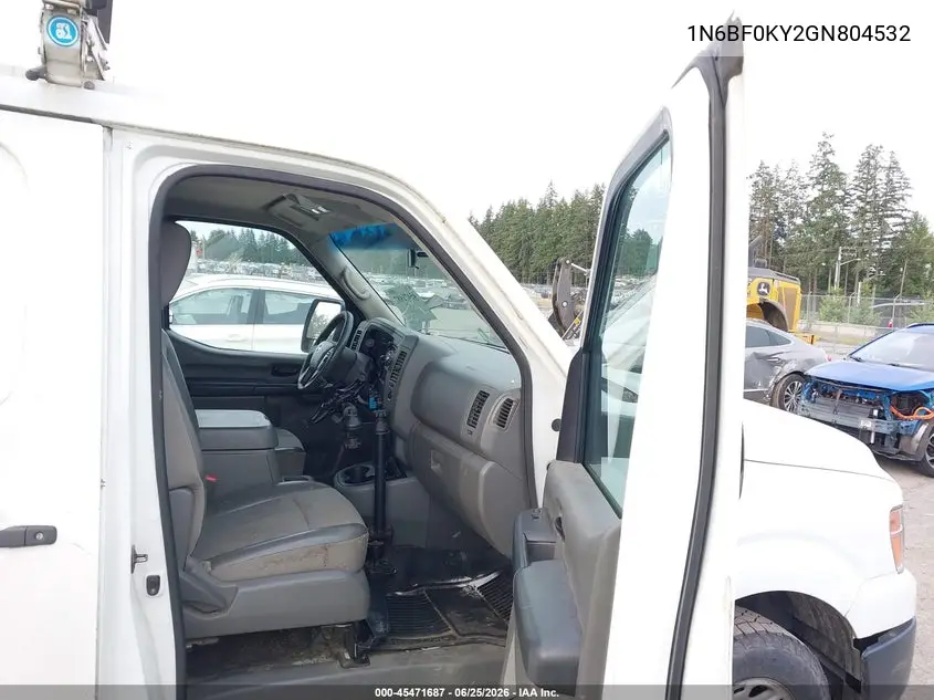 2016 Nissan Nv Cargo Nv2500 Hd Sv V6 VIN: 1N6BF0KY2GN804532 Lot: 45471687