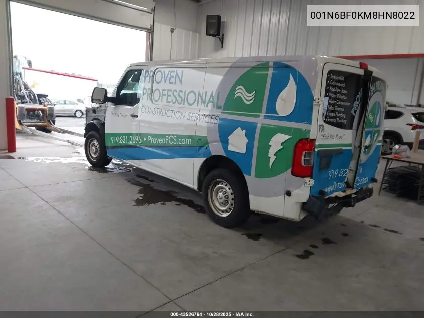 1N6BF0KM8HN802265 2017 Nissan Nv Cargo Nv1500 Sv V6