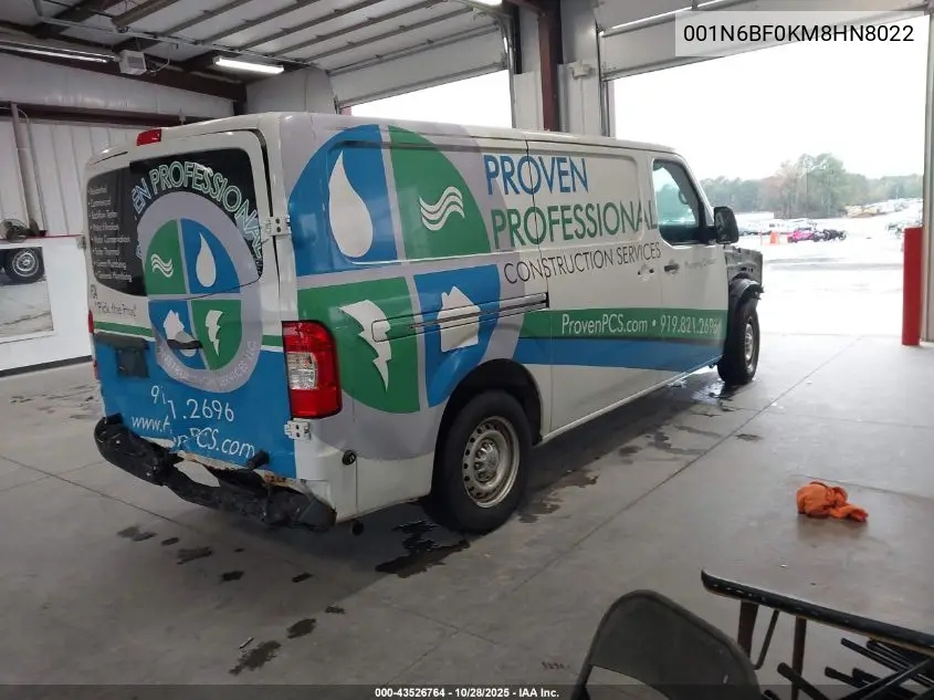 1N6BF0KM8HN802265 2017 Nissan Nv Cargo Nv1500 Sv V6