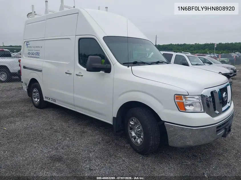 2017 Nissan Nv Cargo Nv2500 Hd Sl V6 VIN: 1N6BF0LY9HN808920 Lot: 45553269