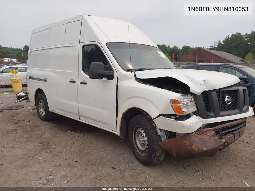 2017 Nissan Nv Cargo Nv2500 Hd Sv V6 VIN: 1N6BF0LY9HN810053 Lot: 45620378