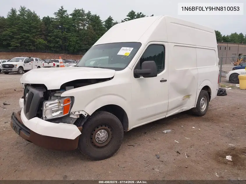 2017 Nissan Nv Cargo Nv2500 Hd Sv V6 VIN: 1N6BF0LY9HN810053 Lot: 45620378