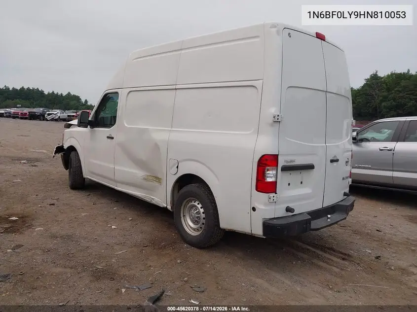 2017 Nissan Nv Cargo Nv2500 Hd Sv V6 VIN: 1N6BF0LY9HN810053 Lot: 45620378