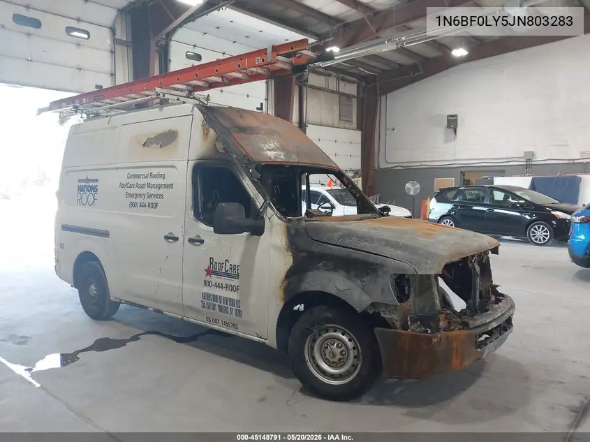 2018 Nissan Nv Cargo Nv2500 Hd S V6 VIN: 1N6BF0LY5JN803283 Lot: 45148791