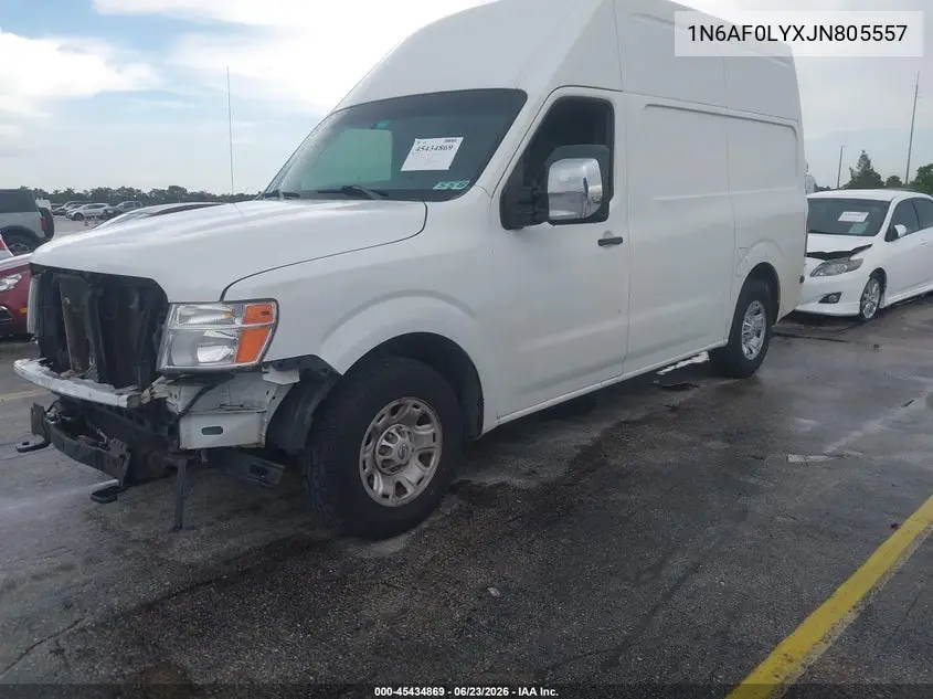 2018 Nissan Nv Cargo Nv2500 Hd Sv V8 VIN: 1N6AF0LYXJN805557 Lot: 45434869