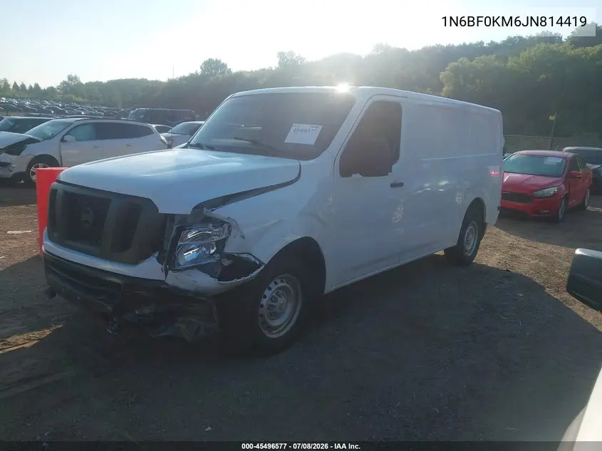 2018 Nissan Nv Cargo Nv1500 S V6 VIN: 1N6BF0KM6JN814419 Lot: 45496577