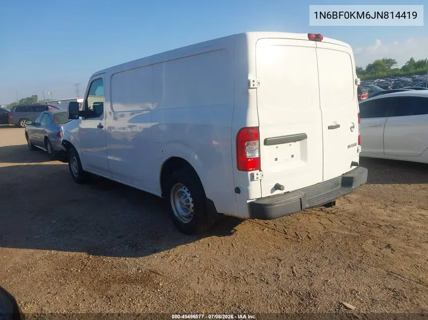 2018 Nissan Nv Cargo Nv1500 S V6 VIN: 1N6BF0KM6JN814419 Lot: 45496577