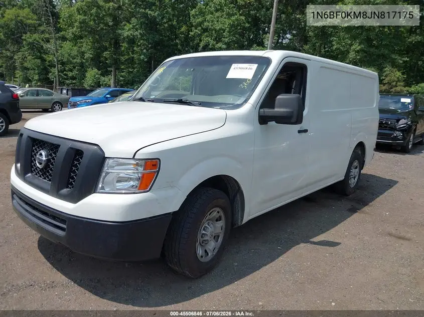 2018 Nissan Nv Cargo Nv1500 Sv V6 VIN: 1N6BF0KM8JN817175 Lot: 45506846