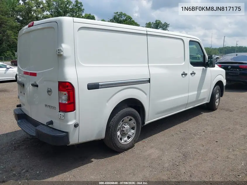 2018 Nissan Nv Cargo Nv1500 Sv V6 VIN: 1N6BF0KM8JN817175 Lot: 45506846