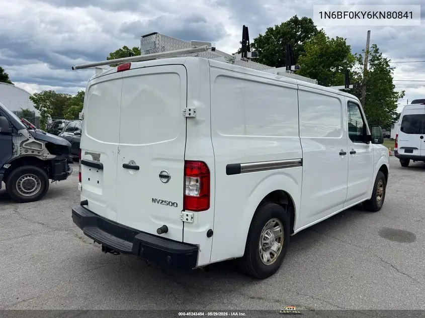2019 Nissan Nv VIN: 1N6BF0KY6KN80841 Lot: 45243454