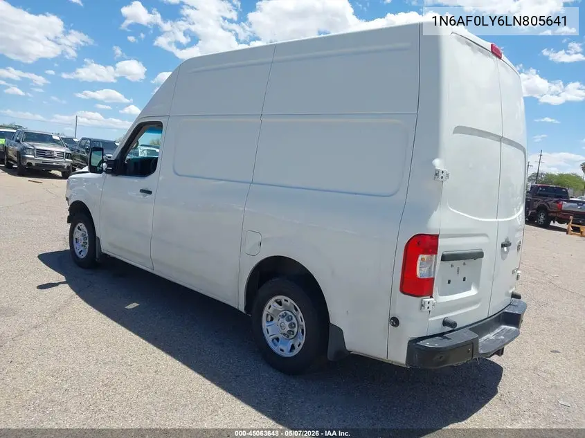 2020 Nissan Nv Cargo Nv2500 Hd Sv High Roof V8 VIN: 1N6AF0LY6LN805641 Lot: 45063648