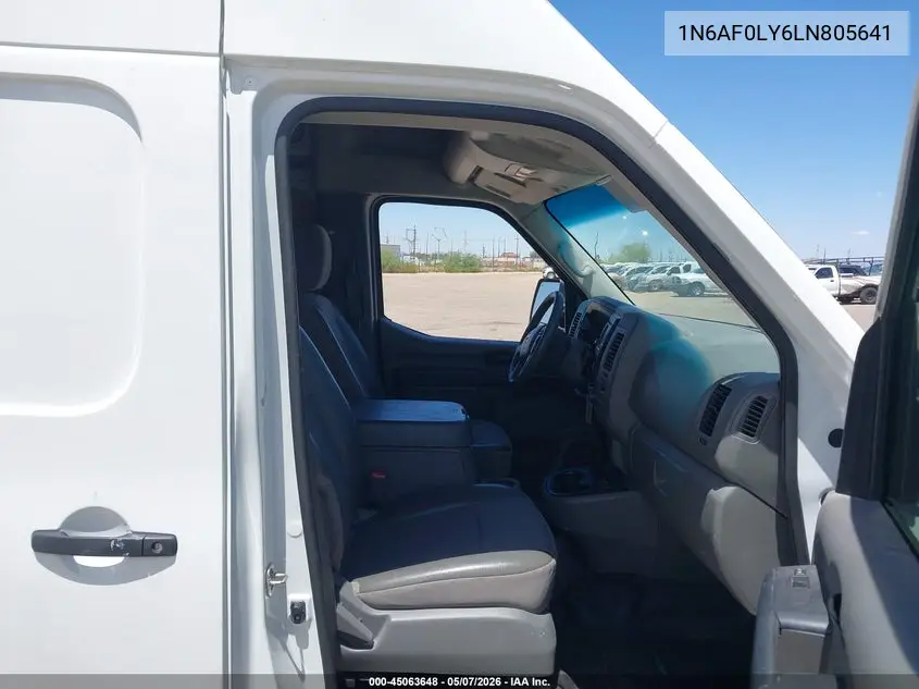 2020 Nissan Nv Cargo Nv2500 Hd Sv High Roof V8 VIN: 1N6AF0LY6LN805641 Lot: 45063648