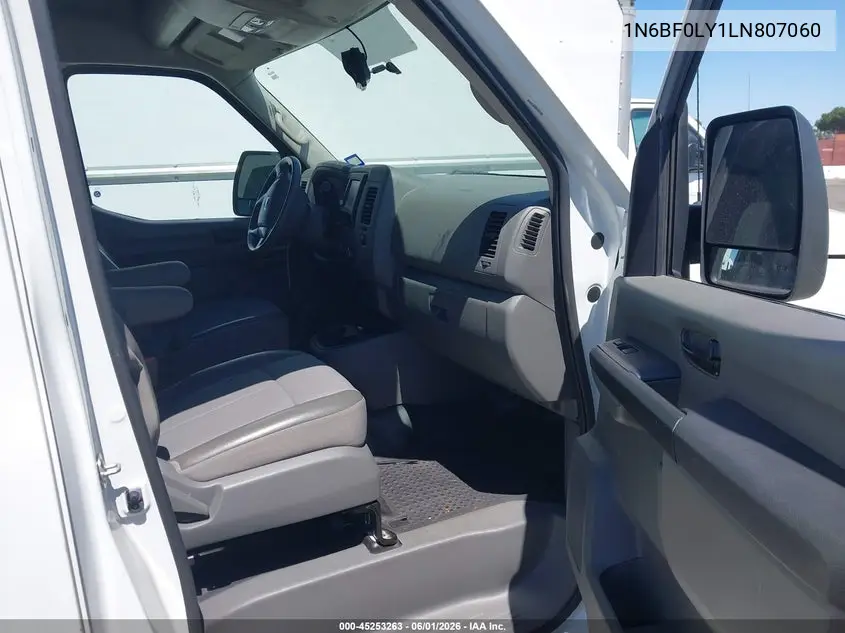 2020 Nissan Nv Cargo Nv2500 Hd S High Roof V6 VIN: 1N6BF0LY1LN807060 Lot: 45253263