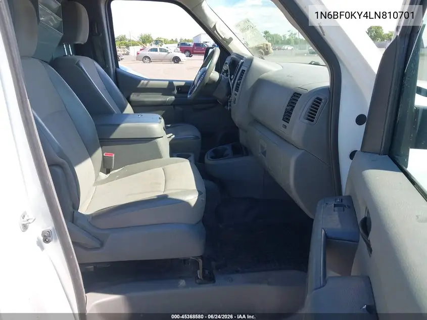 2020 Nissan Nv Cargo Nv2500 Hd Sv Standard Roof V6 VIN: 1N6BF0KY4LN810701 Lot: 45368580