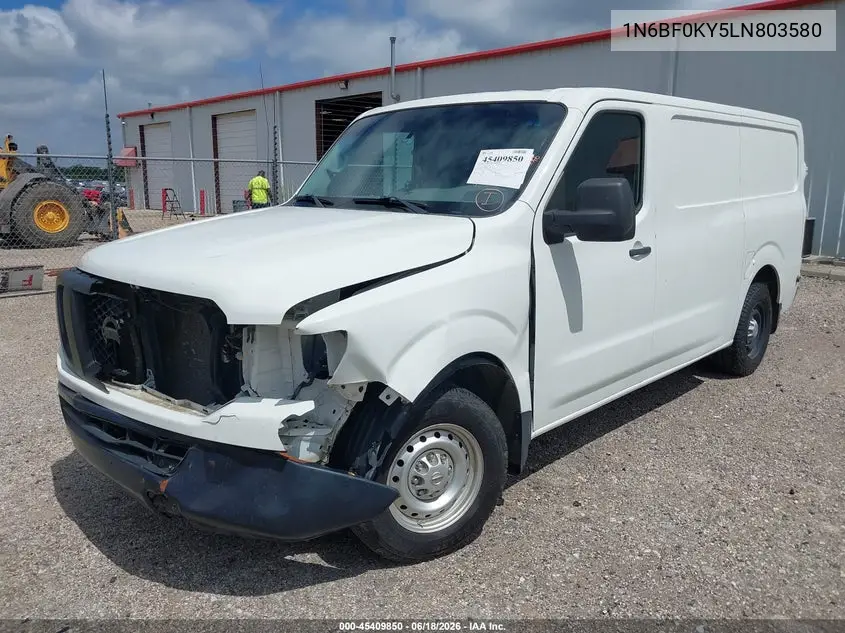 2020 Nissan Nv Cargo Nv2500 Hd S Standard Roof V6 VIN: 1N6BF0KY5LN803580 Lot: 45409850