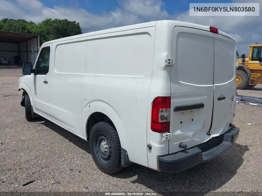 2020 Nissan Nv Cargo Nv2500 Hd S Standard Roof V6 VIN: 1N6BF0KY5LN803580 Lot: 45409850