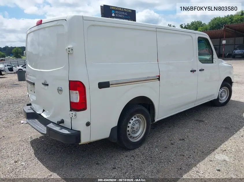 2020 Nissan Nv Cargo Nv2500 Hd S Standard Roof V6 VIN: 1N6BF0KY5LN803580 Lot: 45409850