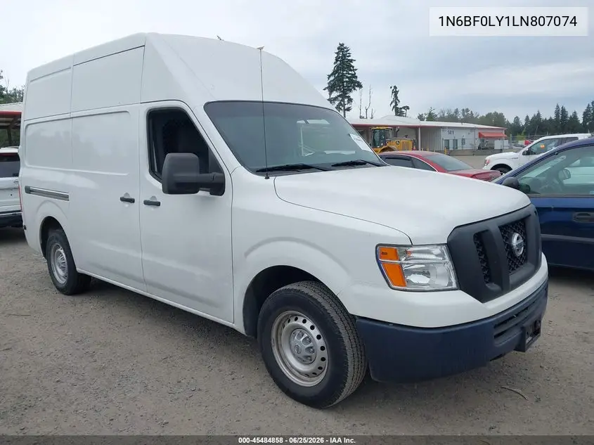 2020 Nissan Nv Cargo Nv2500 Hd S High Roof V6 VIN: 1N6BF0LY1LN807074 Lot: 45484858
