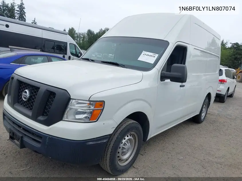 2020 Nissan Nv Cargo Nv2500 Hd S High Roof V6 VIN: 1N6BF0LY1LN807074 Lot: 45484858