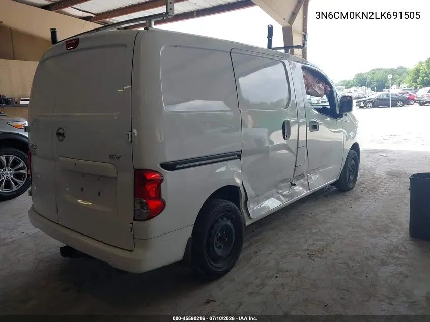 2020 Nissan Nv200 Cargo Sv Xtronic Cvt VIN: 3N6CM0KN2LK691505 Lot: 45590216