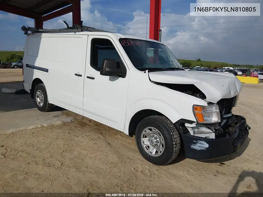 2020 Nissan Nv Cargo Nv2500 Hd Sv Standard Roof V6 VIN: 1N6BF0KY5LN810805 Lot: 45670819