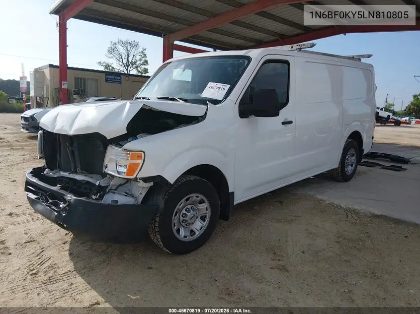 2020 Nissan Nv Cargo Nv2500 Hd Sv Standard Roof V6 VIN: 1N6BF0KY5LN810805 Lot: 45670819