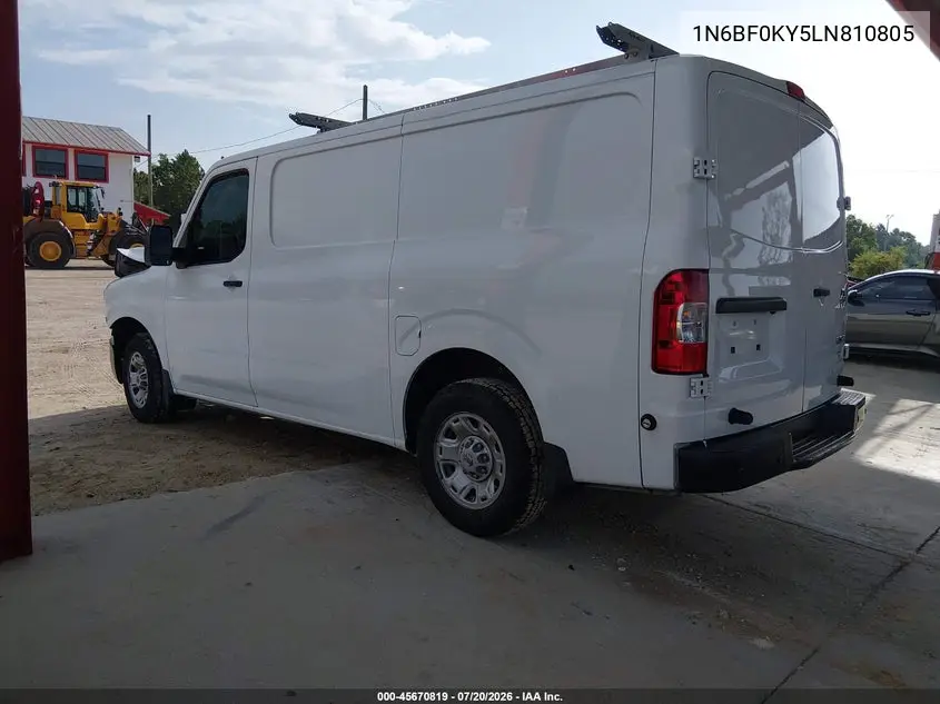 2020 Nissan Nv Cargo Nv2500 Hd Sv Standard Roof V6 VIN: 1N6BF0KY5LN810805 Lot: 45670819