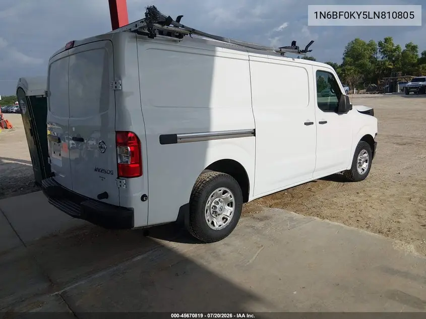 2020 Nissan Nv Cargo Nv2500 Hd Sv Standard Roof V6 VIN: 1N6BF0KY5LN810805 Lot: 45670819