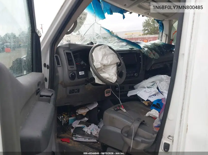 2021 Nissan Nv Cargo Nv2500 Hd S High Roof V6 VIN: 1N6BF0LY7MN800485 Lot: 45344848