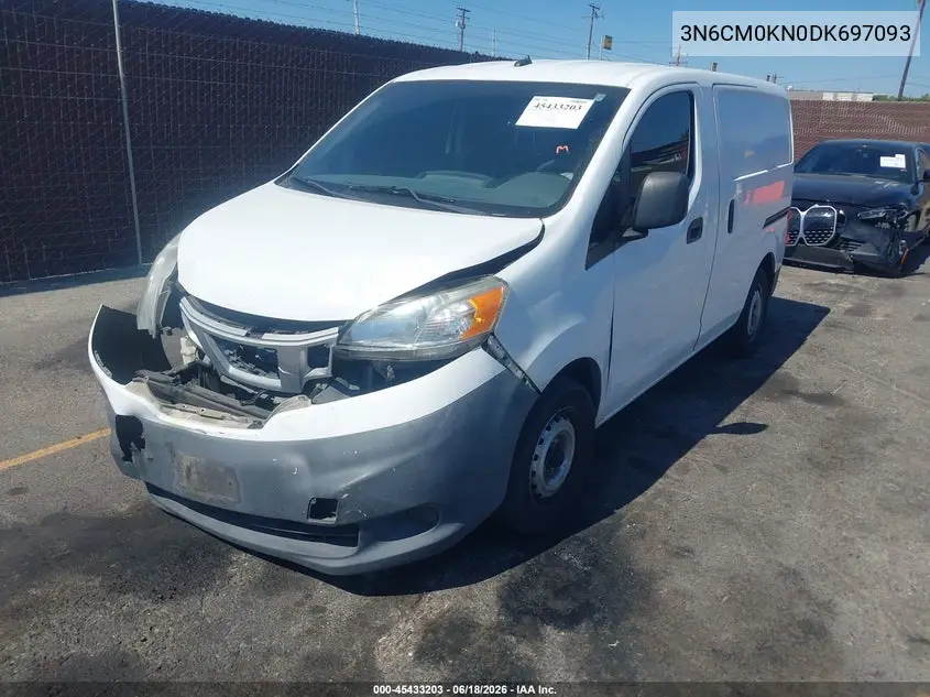 2013 Nissan Nv200 Sv VIN: 3N6CM0KN0DK697093 Lot: 45433203