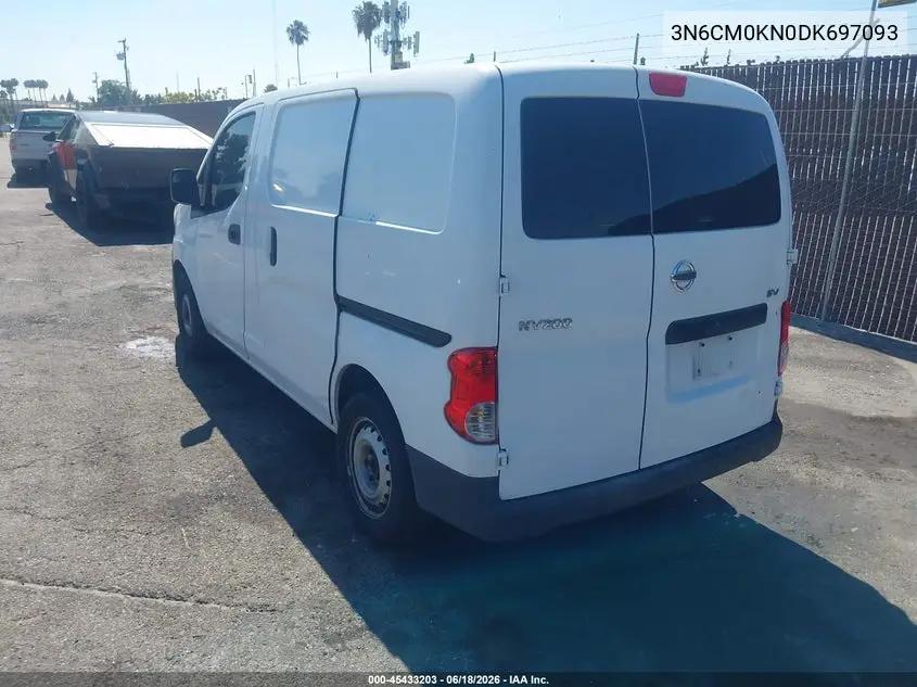 2013 Nissan Nv200 Sv VIN: 3N6CM0KN0DK697093 Lot: 45433203