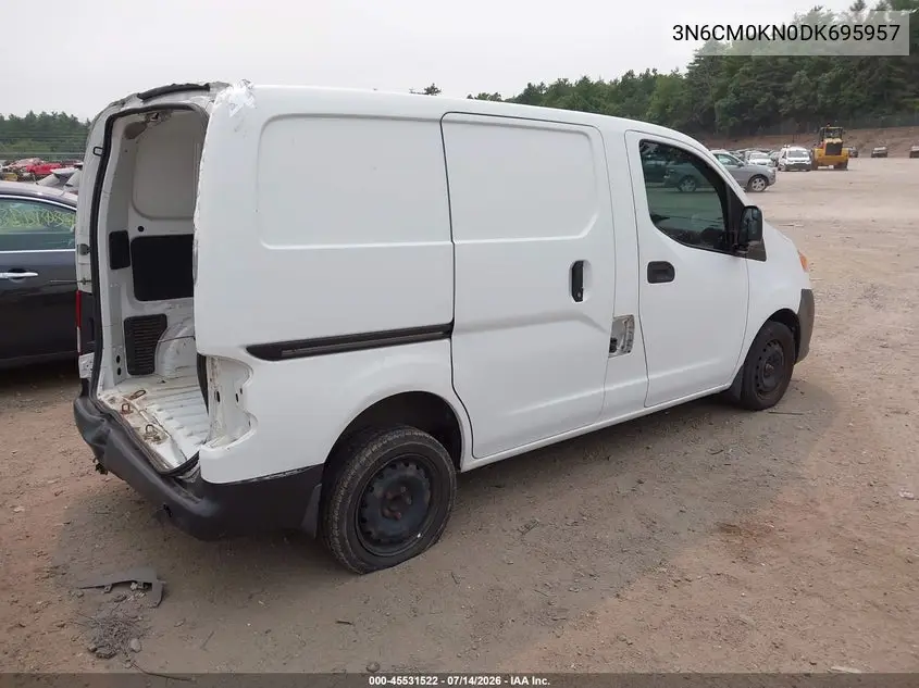 2013 Nissan Nv200 Sv VIN: 3N6CM0KN0DK695957 Lot: 45531522