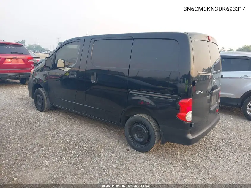 2013 Nissan Nv200 Sv VIN: 3N6CM0KN3DK693314 Lot: 45611889
