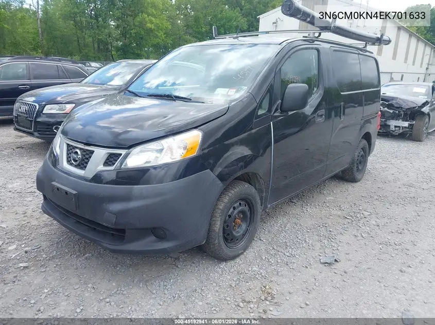 2014 Nissan Nv200 S VIN: 3N6CM0KN4EK701633 Lot: 45192941