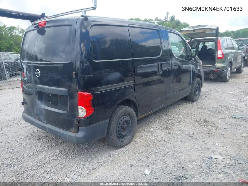 2014 Nissan Nv200 S VIN: 3N6CM0KN4EK701633 Lot: 45192941