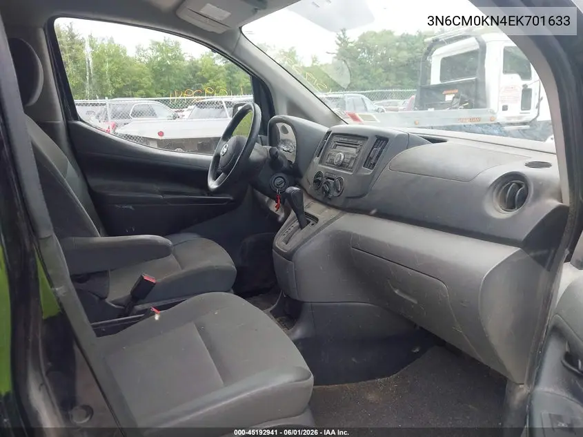 2014 Nissan Nv200 S VIN: 3N6CM0KN4EK701633 Lot: 45192941