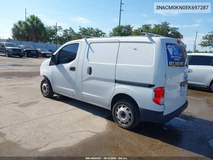 2014 Nissan Nv200 S/Sv VIN: 3N6CM0KN0EK697287 Lot: 45364257