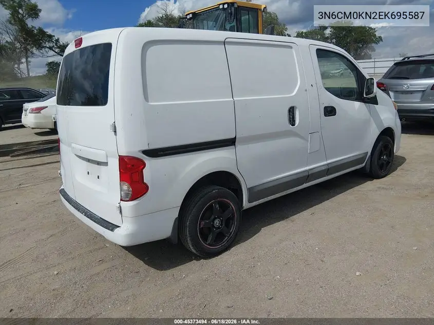 2014 Nissan Nv200 Sv VIN: 3N6CM0KN2EK695587 Lot: 45373494